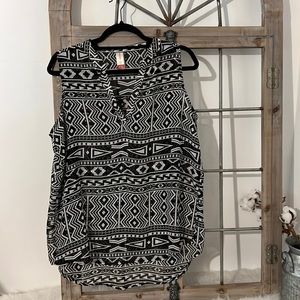 No Boundaries Sheer Sleeveless Blouse